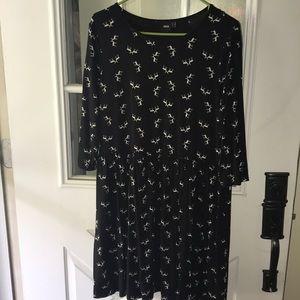 ASOS Kissing Deer Black Dress